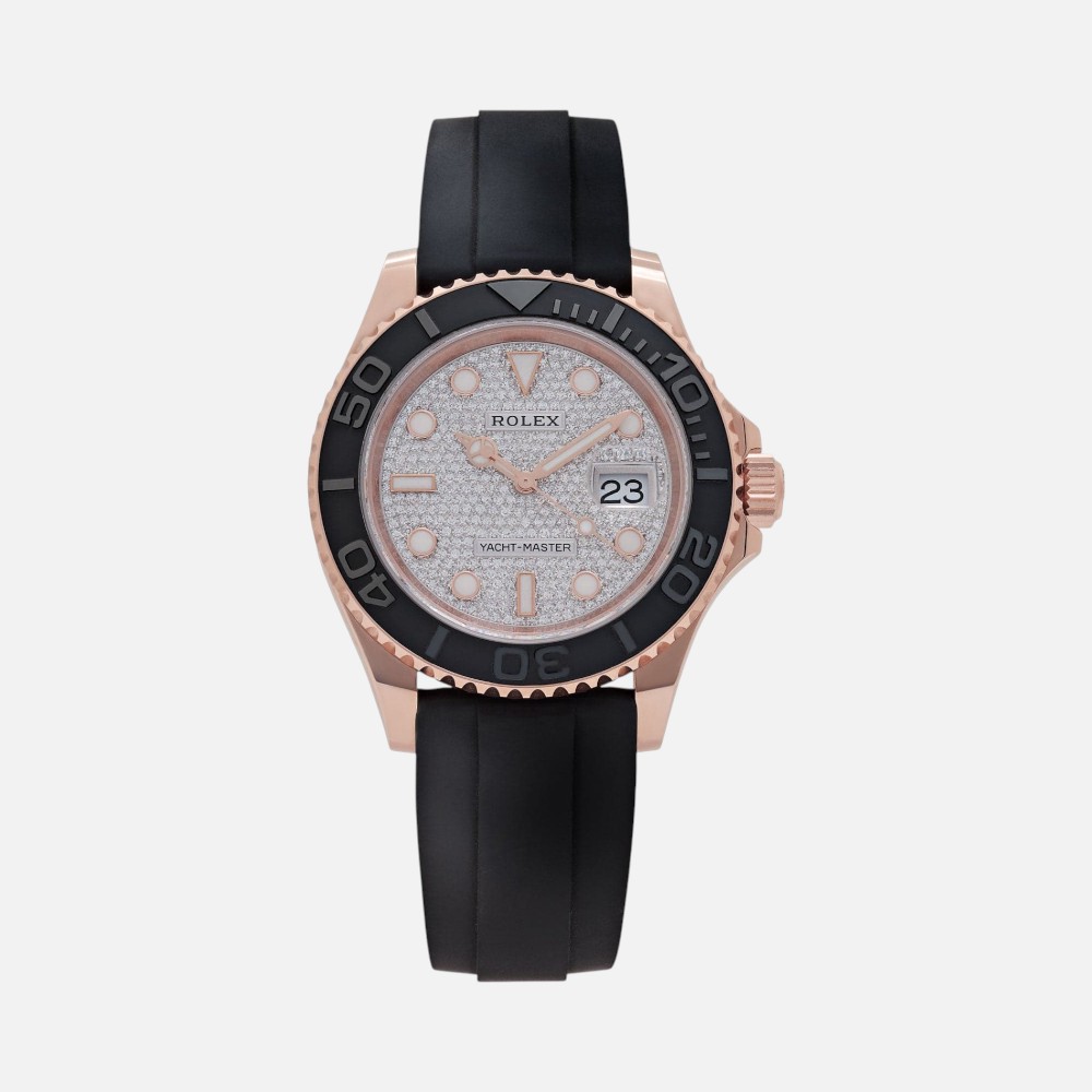 Rolex Yacht-Master 40 116655 Everose Gold Pavé Diamond Dial