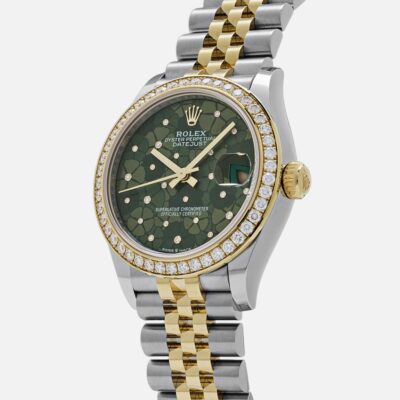 Rolex Datejust 31 278383RBR Green Flower Dial Two-Tone Gold Steel