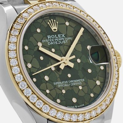 Rolex Datejust 31 278383RBR Green Flower Dial Two-Tone Gold Steel