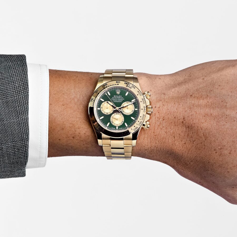 Rolex Daytona 126508 John Mayer (Yellow Gold, Bright Green & Golden Dial,)