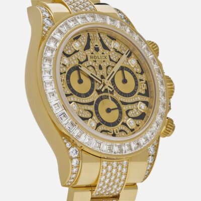 Rolex Daytona 116598TBR Eye of the Tiger Yellow Gold Diamond Accents