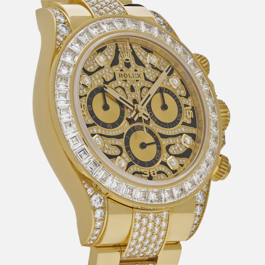 Rolex Daytona 116598TBR Eye of the Tiger Yellow Gold Diamond Accents