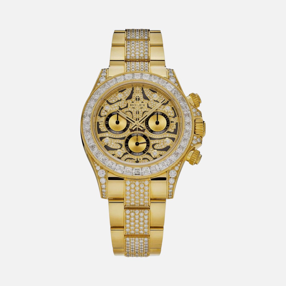 Rolex Daytona 116598TBR Eye of the Tiger Yellow Gold Diamond Accents