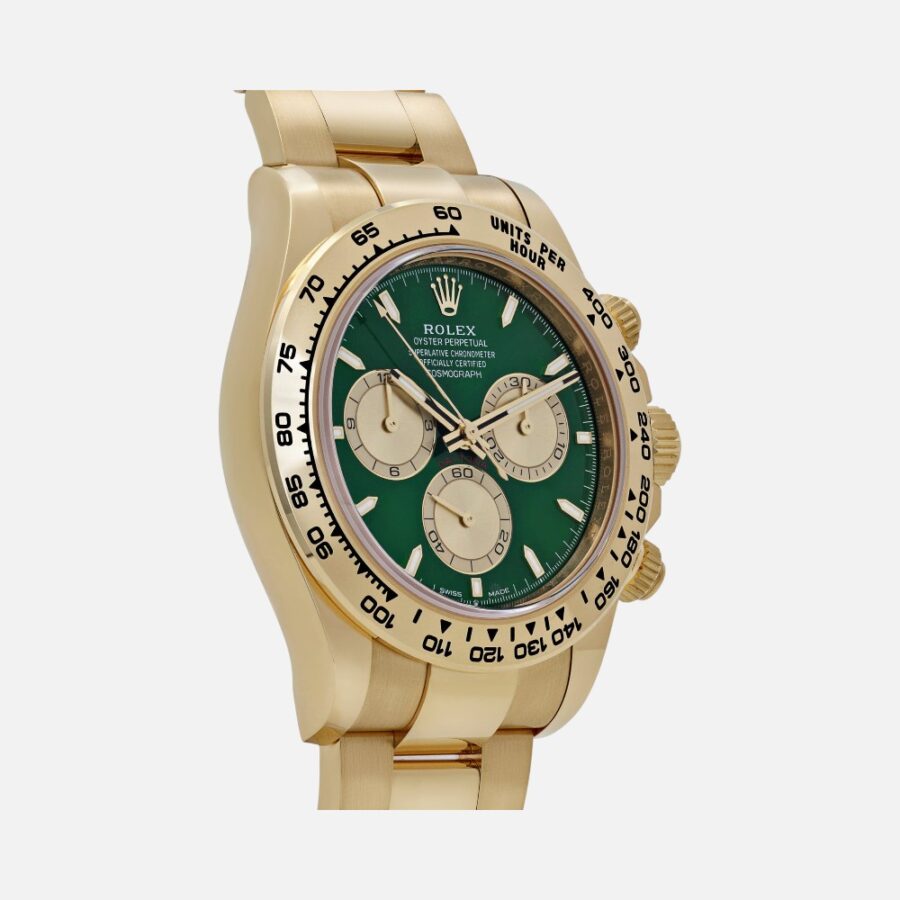 Rolex Daytona 126508 John Mayer (Yellow Gold, Bright Green & Golden Dial,)