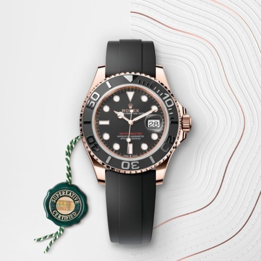 Rolex Yacht-Master 37 268655 Everose Gold Black Dial