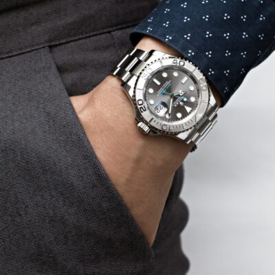 Rolex Yacht-Master 40 116622 Steel Platinum Rhodium Dial